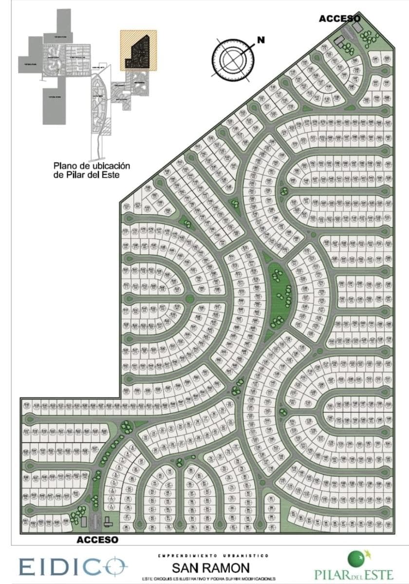 Se vende TERRENO INTERNO con vista al Lago BARRIO SAN RAMON - PILAR DEL ESTE imagen 2